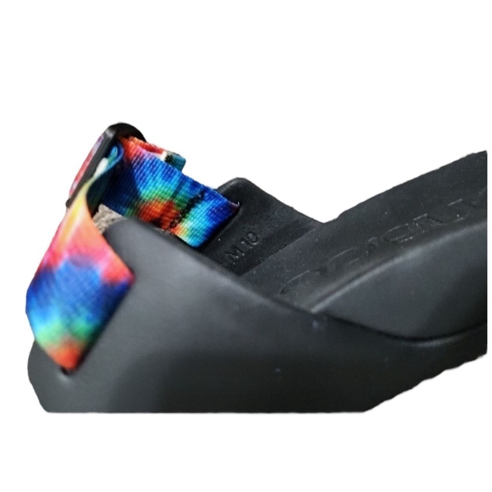 CHACO Mens Chillos Slide Sandals Rainbow / Tie Dye Size 10 - Picture 6 of 6